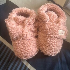 UGG Pink Fuzzy Baby Booties